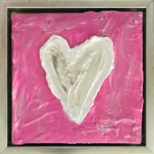 pink textured heart