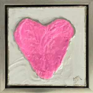 pink textured heart